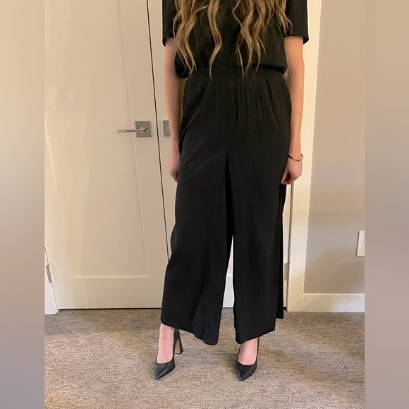 Aritzia Wilfred Black Wide Leg Dress Pants - Picture 1 of 3